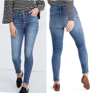 Madewell 10" High Rise‎ Skinny Jeans Cordova Wash